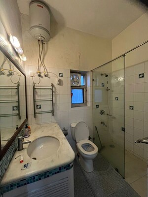 Bathroom in 2 BHK Apartment at Vasant Kunj – for Rent