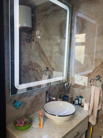 Bathroom in 3 BHK Builder Floor at Ansal API Esencia, Sector 67 – for Rent