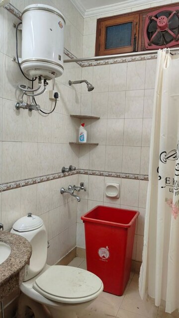 Bathroom in 2 BHK Apartment at Vasant Kunj – for Rent