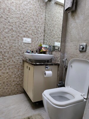 Bathroom in 2 BHK Apartment at Ekta Heights Khar West, Khar West – for Rent