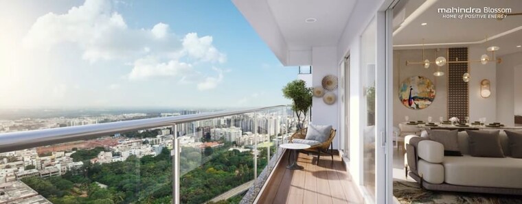 Balcony, mahindra-blossom 2 Bedroom 1350 Sq.Ft. Apartment In Whitefield Bangalore 9857142