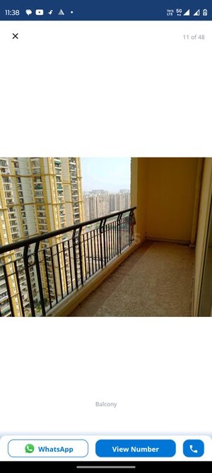 Balcony in 3 BHK Apartment at Apex Athena, Sector 75 – for Rent