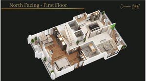 Floor Plan in 4 BHK Villa at Kanakapura Road – for Sale