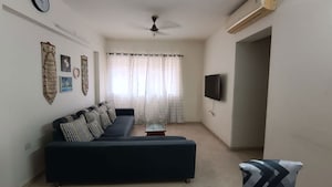 Living Room in 2.5 BHK Apartment at Lodha Splendora, Ghodbunder Road – for Rent