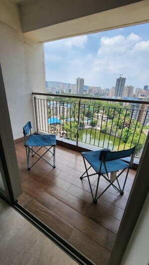 Balcony in 2 BHK Apartment at Kalpataru Paramount, Kapur Bawdi – for Rent
