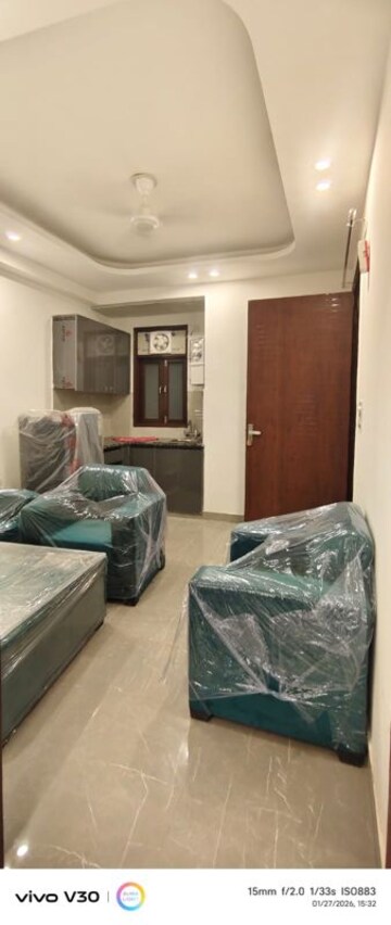 Living Room in 1 BHK Builder Floor at Saket – for Rent