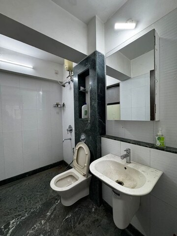 Bathroom in 3 BHK Apartment at Lodha Splendora, Ghodbunder Road – for Rent