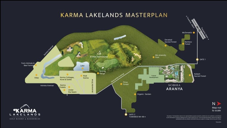 Master Plan, sobha-aranya 4 Bedroom 4285 Sq.Ft. Apartment In Sector 80 Gurgaon 9863846