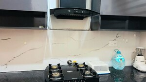 Kitchen in 3 BHK Apartment at Home Town, Patiala Road – for Rent