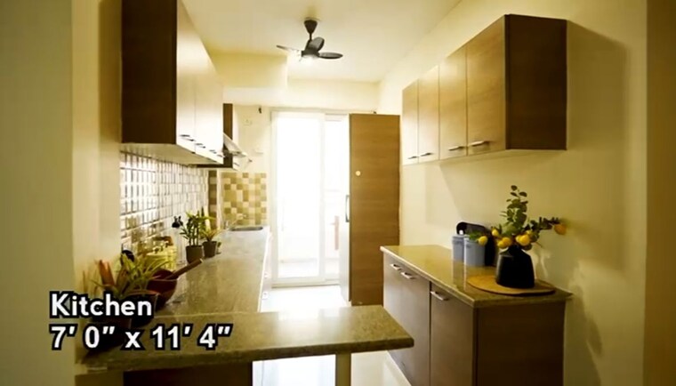 Kitchen, tulip-violet 3 Bedroom 1608 Sq.Ft. Apartment In Sector 69 Gurgaon 9864648