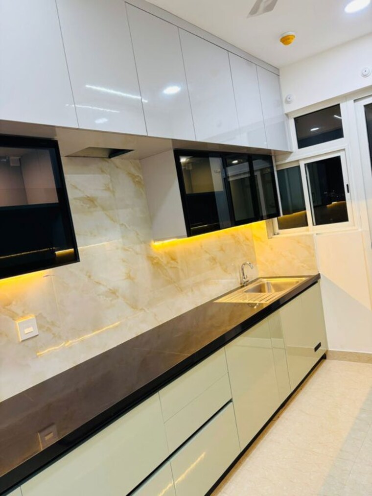 Kitchen, rajapushpa-provincia 3 Bedroom 2020 Sq.Ft. Apartment In Narsingi Hyderabad 9864703