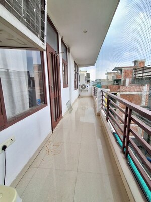 Balcony in 3 BHK Builder Floor at Ansal Sushant Apartments, Sushant Lok I – for Rent