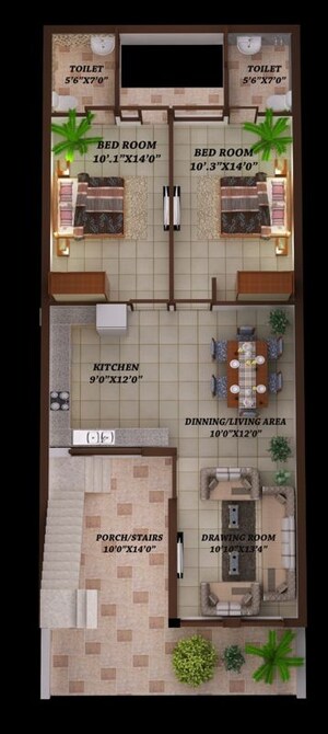 Bathroom in 4 BHK Villa at Kharar Mohali Road – for Sale