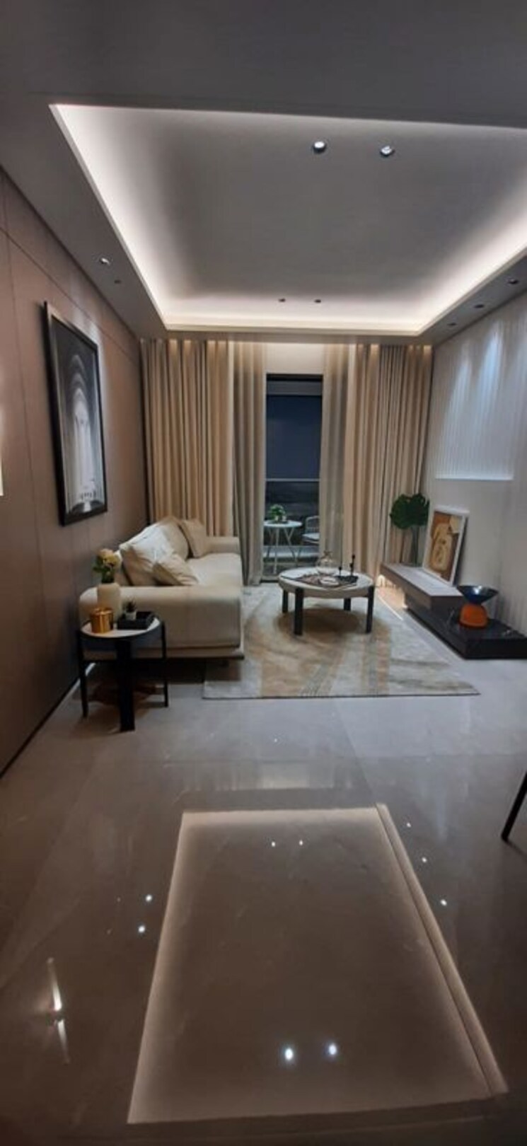 Living Room, dosti-eastern-bay-phase-1 3 Bedroom 1082 Sq.Ft. Apartment In Wadala Mumbai 9864748