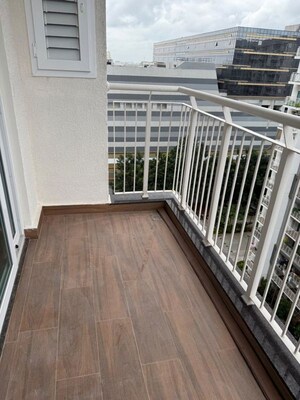 Balcony in 4 BHK Apartment at LnT Raintree Boulevard, Hebbal – for Rent