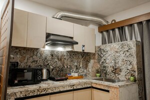 Kitchen in Studio Builder Floor at Saurabh Niwas, Sector 40 – for Rent