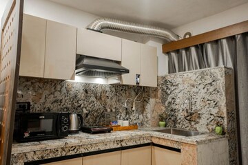 Kitchen in Studio Builder Floor at Saurabh Niwas, Sector 40 – for Rent