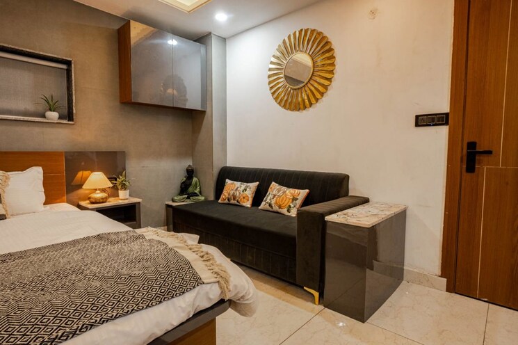 Bedroom, saurabh-niwas Studio 550 Sq.Ft. Builder Floor In Sector 40 Gurgaon 9864891