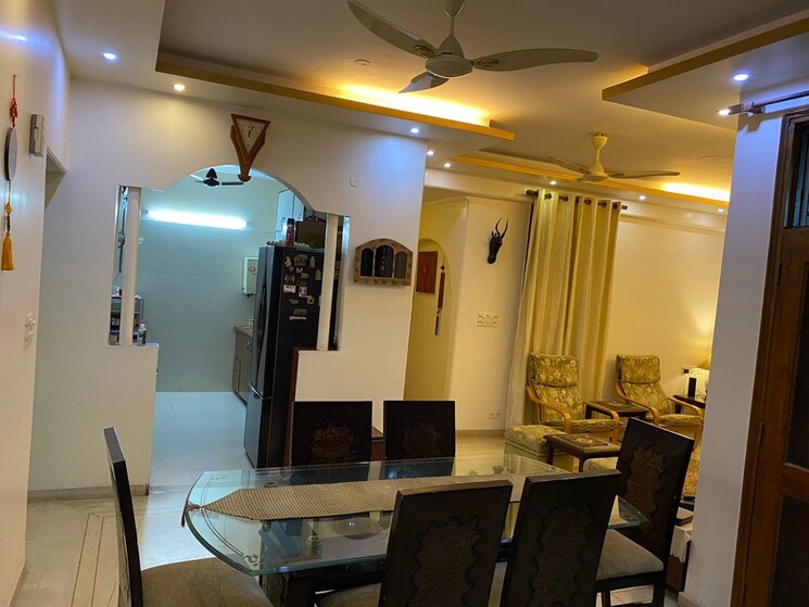 Dining area, sector 7 dwarka 3 Bedroom 1500 Sq.Ft. Apartment In Sector 7 Dwarka Delhi 9865096