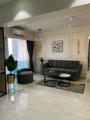 Living Room in 3 BHK Apartment at Oxford Navrang Oasis, Goregaon West – for Rent