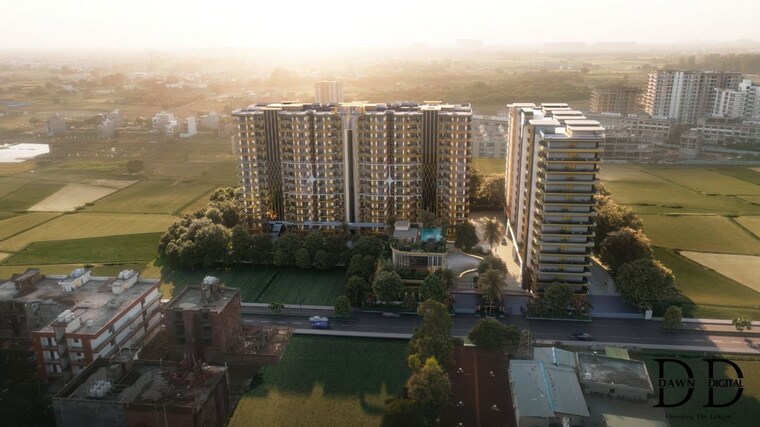Exterior View, high ground 3 Bedroom 2045 Sq.Ft. Apartment In High Ground Zirakpur 9865390