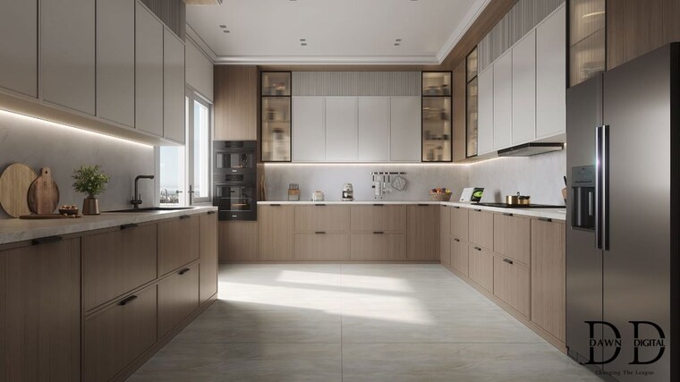 Kitchen, high ground 3 Bedroom 2045 Sq.Ft. Apartment In High Ground Zirakpur 9865390