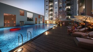 Swimming Pool in 3 BHK Apartment at Sowparnika Whispering Petals, Hoskote – for Sale