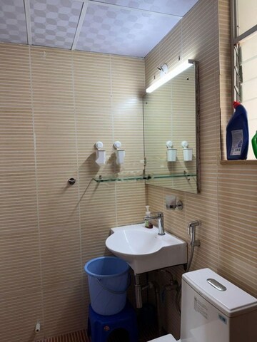 Bathroom in 2 BHK Apartment at Megapolis Sangria Towers, Hinjewadi – for Rent