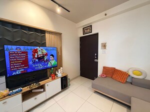 Living Room in 2 BHK Apartment at Kolte Patil R1 Life Republic, Hinjewadi – for Rent