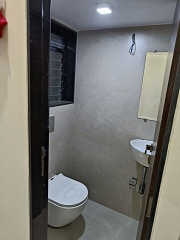 Bathroom in 2 BHK Apartment at Wadhwa Imperial Heights, Goregaon West – for Rent