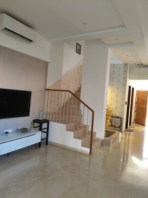Living Room in 4 BHK Villa at Lodha Belmondo, Gahunje – for Rent