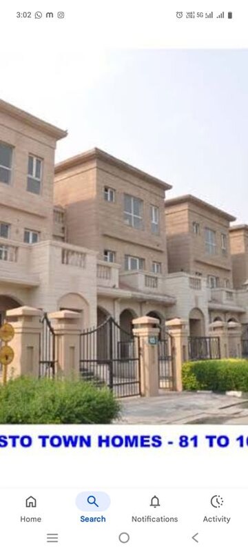 4 BHK Apartment For Rent in Jaypee Augusta Town Homes, Sector 128