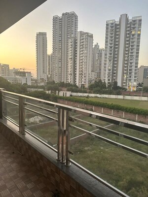 Balcony in 3 BHK Builder Floor at Ansal API Esencia, Sector 67 – for Rent