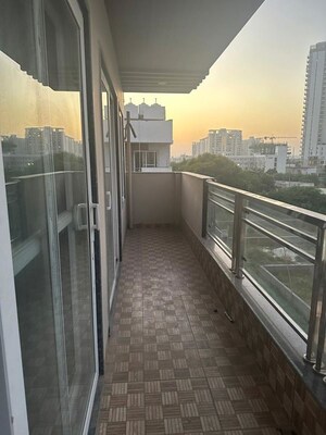 Balcony in 3 BHK Builder Floor at Ansal API Esencia, Sector 67 – for Rent