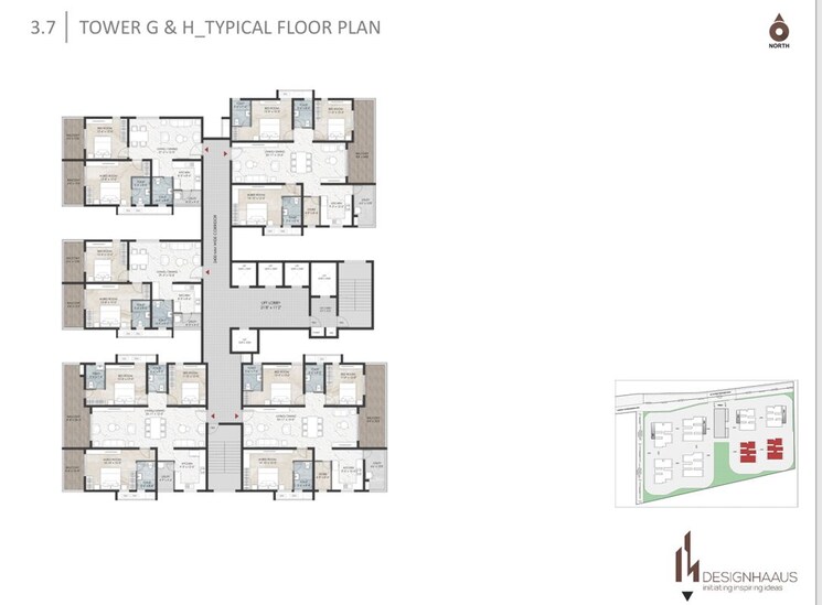 Floor Plan, namishree-vrindavan 2 Bedroom 1470 Sq.Ft. Apartment In Kondapur Hyderabad 9867247