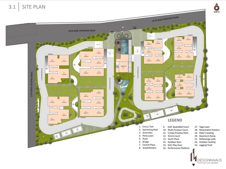 Master Plan, namishree-vrindavan 2 Bedroom 1470 Sq.Ft. Apartment In Kondapur Hyderabad 9867247