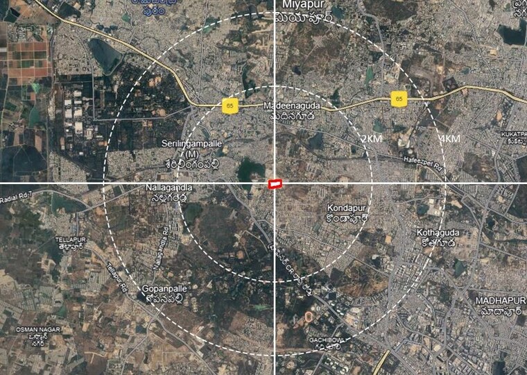 Map Location, namishree-vrindavan 2 Bedroom 1470 Sq.Ft. Apartment In Kondapur Hyderabad 9867247