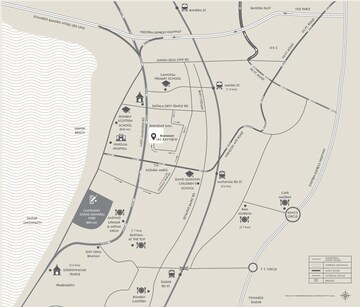 2 BHK Apartment – Map Location View at Vsnl Colony - for Sale