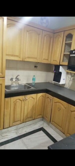 Kitchen in 3 BHK Builder Floor at East Of Kailash – for Rent