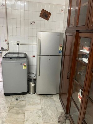 Kitchen in 2 BHK Builder Floor at Greater Kailash – for Rent