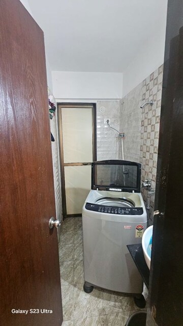 Bathroom in 2 BHK Apartment at Swastik Residency 1, Ghodbunder Road – for Rent