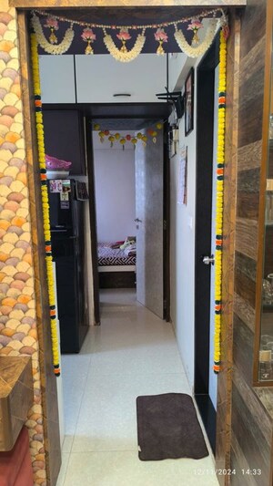 Living Room in 1 BHK Apartment at Chandak Sparkling Wings, Dahisar East – for Sale