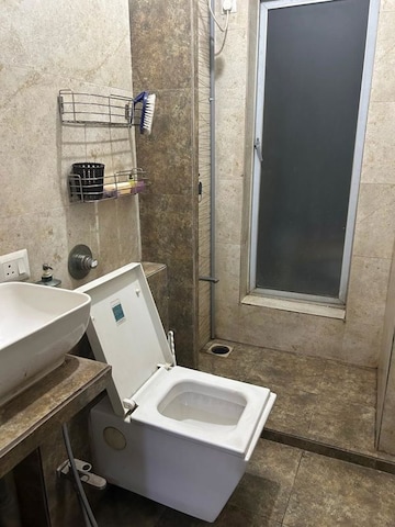 Bathroom in 1 BHK Apartment at Chandak Paloma, Goregaon East – for Rent