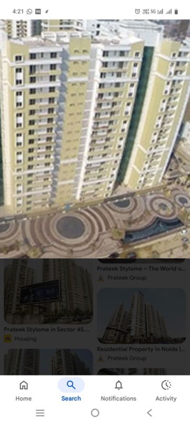 Exterior View, prateek-stylome 5 Bedroom 3625 Sq.Ft. Apartment In Sector 45 Noida 9868732