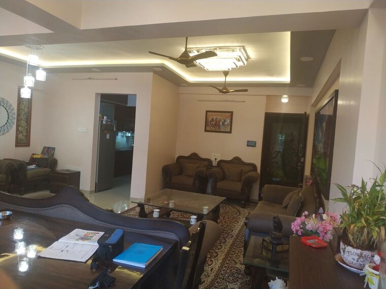 Living Room, sai-aura-ville 3 Bedroom 1500 Sq.Ft. Apartment In Bavdhan Pune 9869006