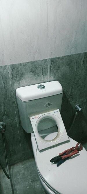 Bathroom in 3 BHK Apartment at Sobha Windsor, Whitefield – for Rent