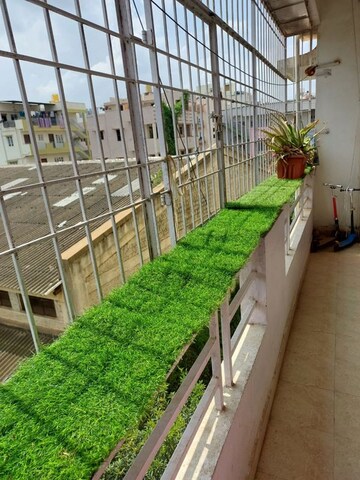 Balcony in 3 BHK Apartment at Sobha Windsor, Whitefield – for Rent