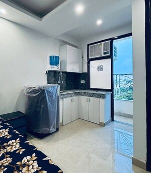 Living Room in 1 RK Builder Floor at Saket – for Rent