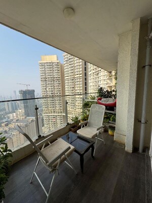 Balcony in 3 BHK Apartment at LnT Crescent Bay T5, Parel – for Rent