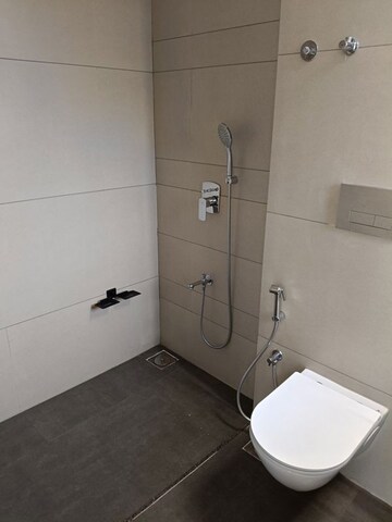 Bathroom in 3 BHK Apartment at Vaishnodevi Circle – for Rent